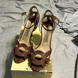 Jimmy Choo snake skin heels